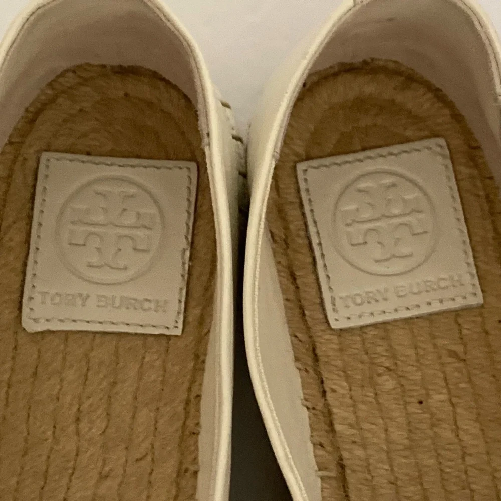 TORY BURCH Leather Color Block Flat Espadrille 7.5